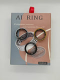 AI Ring R-J21AI smart ring per monitoraggio salute in acciaio