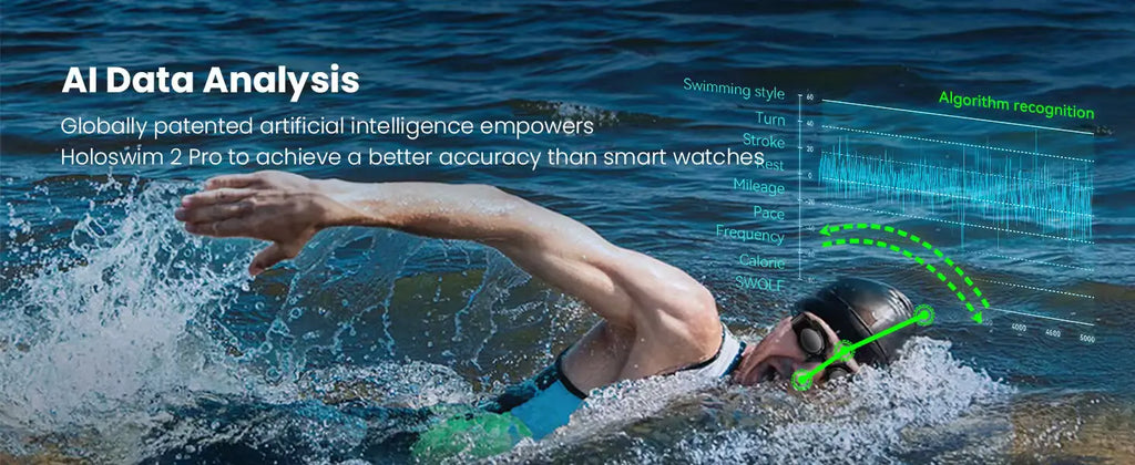HoloSwim 2S occhiali nuoto AR con display olografico heads-up