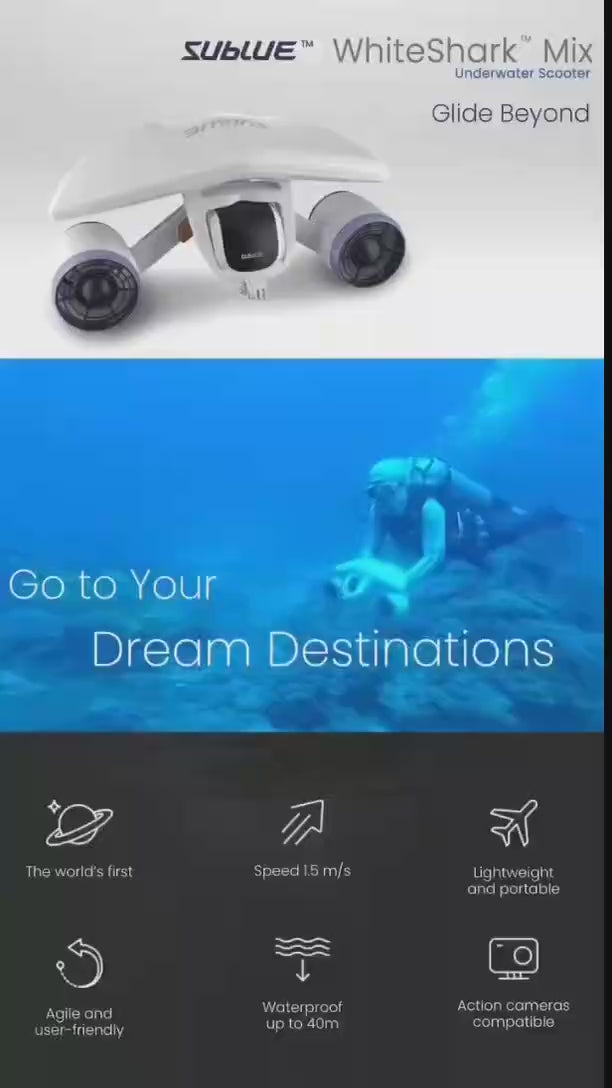 Deep Blue Underwater Sea Booster — propulsore subacqueo per snorkeling e apnea