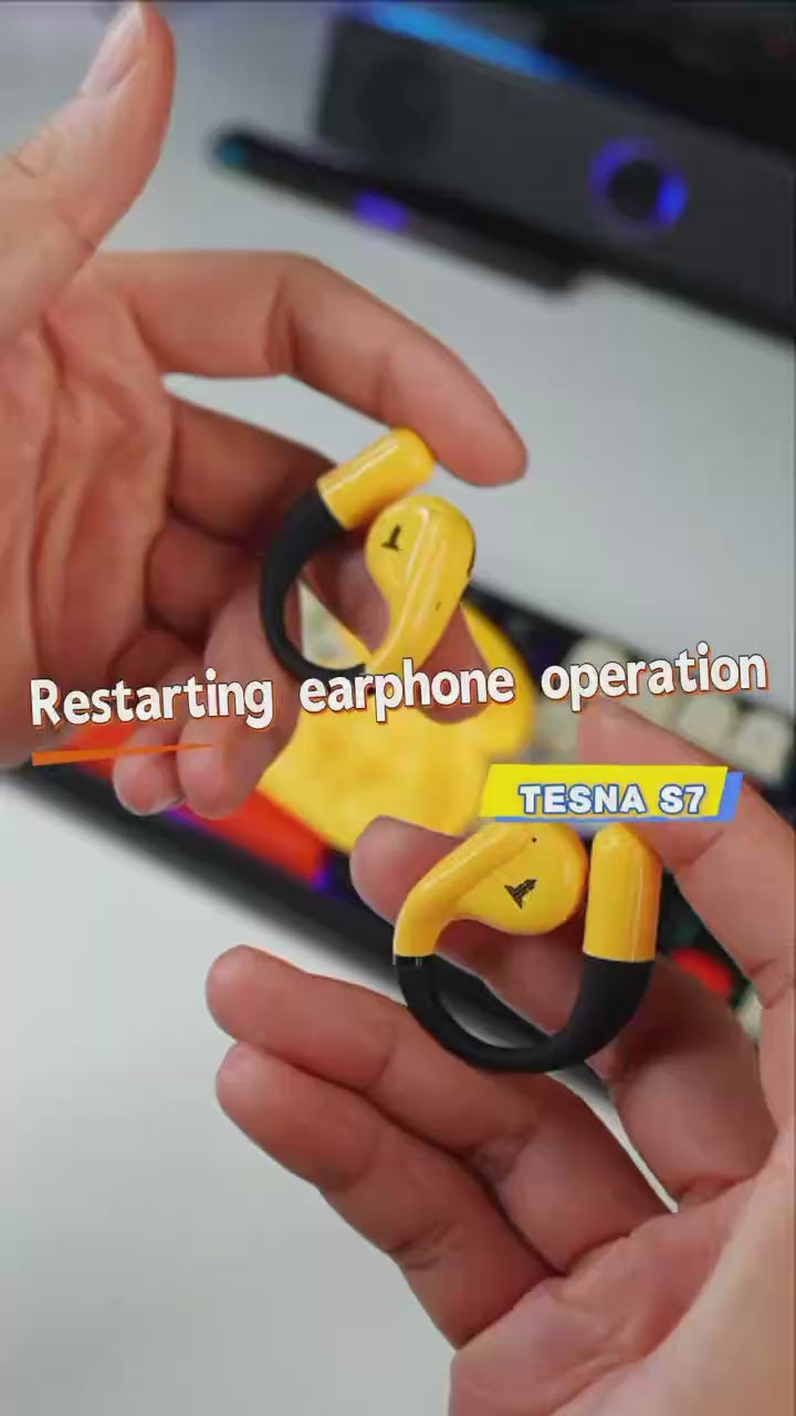 TESNA S7 cuffie wireless gialle