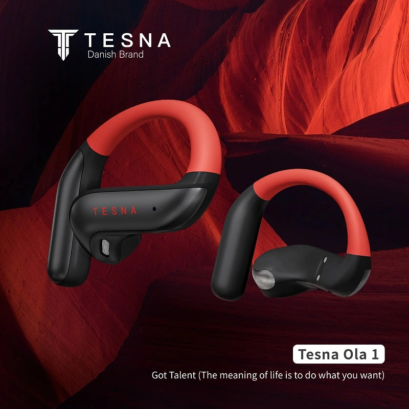 TESNA Ola 1 cuffie wireless nere con cancellazione del rumore