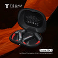 TESNA Ola 1 cuffie wireless nere con cancellazione del rumore