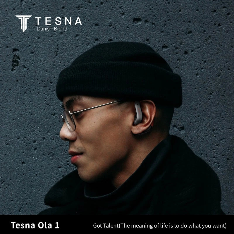 TESNA Ola 1 cuffie wireless nere con cancellazione del rumore