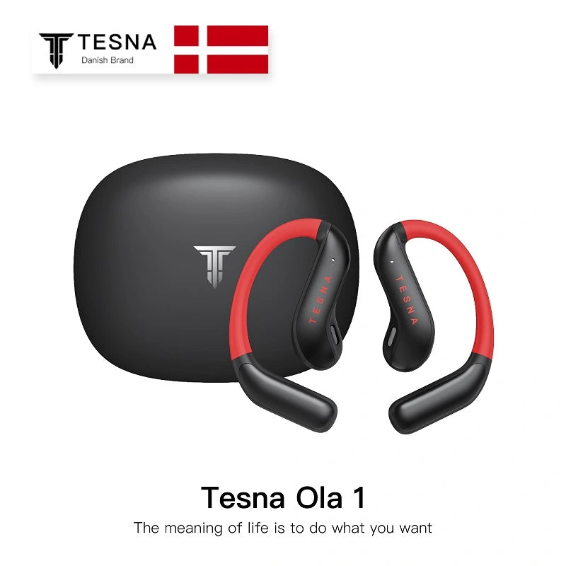 TESNA Ola 1 cuffie wireless nere con cancellazione del rumore