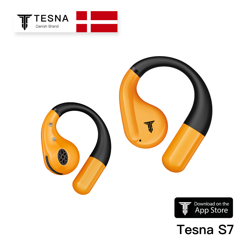 TESNA S7 cuffie wireless arancioni